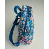imageMaison d Hermine Backpack Cotton Shoulder Backpack with Small Pouch Lightweight Bag for Travel Work Beach Perfect for Women ampamp Men Bonobo  Blue36  Happy Florals  Blue