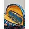 imageMaison d Hermine Backpack Cotton Shoulder Backpack with Small Pouch Lightweight Bag for Travel Work Beach Perfect for Women ampamp Men Bonobo  Blue36  Happy Florals  Blue