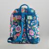 imageMaison d Hermine Backpack Cotton Shoulder Backpack with Small Pouch Lightweight Bag for Travel Work Beach Perfect for Women ampamp Men Bonobo  Blue36  Happy Florals  Blue