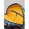 imageMaison d Hermine Backpack Cotton Shoulder Backpack with Small Pouch Lightweight Bag for Travel Work Beach Perfect for Women ampamp Men Bonobo  Blue36  Happy Florals  Blue