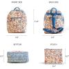 imageMaison d Hermine Backpack Cotton Shoulder Backpack with Small Pouch Lightweight Bag for Travel Work Beach Perfect for Women ampamp Men Bonobo  Blue37  Kerala  Blue
