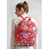 imageMaison d Hermine Backpack Cotton Shoulder Backpack with Small Pouch Lightweight Bag for Travel Work Beach Perfect for Women ampamp Men Bonobo  Blue38  Happy Florals  Red