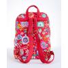 imageMaison d Hermine Backpack Cotton Shoulder Backpack with Small Pouch Lightweight Bag for Travel Work Beach Perfect for Women ampamp Men Bonobo  Blue38  Happy Florals  Red