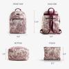 imageMaison d Hermine Backpack Cotton Shoulder Backpack with Small Pouch Lightweight Bag for Travel Work Beach Perfect for Women ampamp Men Bonobo  Blue4  the Miller  Red