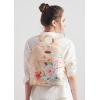 imageMaison d Hermine Backpack Cotton Shoulder Backpack with Small Pouch Lightweight Bag for Travel Work Beach Perfect for Women ampamp Men Bonobo  Blue40  Ibiza