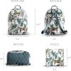 imageMaison d Hermine Backpack Cotton Shoulder Backpack with Small Pouch Lightweight Bag for Travel Work Beach Perfect for Women ampamp Men Bonobo  Blue46  Wild