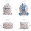 imageMaison d Hermine Backpack Cotton Shoulder Backpack with Small Pouch Lightweight Bag for Travel Work Beach Perfect for Women ampamp Men Bonobo  Blue47  Albane