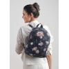 imageMaison d Hermine Backpack Cotton Shoulder Backpack with Small Pouch Lightweight Bag for Travel Work Beach Perfect for Women ampamp Men Bonobo  Blue5  Moody Florals