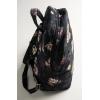 imageMaison d Hermine Backpack Cotton Shoulder Backpack with Small Pouch Lightweight Bag for Travel Work Beach Perfect for Women ampamp Men Bonobo  Blue5  Moody Florals