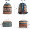 imageMaison d Hermine Backpack Cotton Shoulder Backpack with Small Pouch Lightweight Bag for Travel Work Beach Perfect for Women ampamp Men Bonobo  Blue50  Ikat  Ikatan