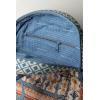 imageMaison d Hermine Backpack Cotton Shoulder Backpack with Small Pouch Lightweight Bag for Travel Work Beach Perfect for Women ampamp Men Bonobo  Blue50  Ikat  Ikatan