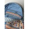 imageMaison d Hermine Backpack Cotton Shoulder Backpack with Small Pouch Lightweight Bag for Travel Work Beach Perfect for Women ampamp Men Bonobo  Blue50  Ikat  Ikatan