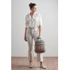 imageMaison d Hermine Backpack Cotton Shoulder Backpack with Small Pouch Lightweight Bag for Travel Work Beach Perfect for Women ampamp Men Bonobo  Blue50  Ikat  Ikatan