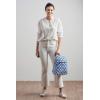 imageMaison d Hermine Backpack Cotton Shoulder Backpack with Small Pouch Lightweight Bag for Travel Work Beach Perfect for Women ampamp Men Bonobo  Blue9  Shibori