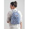 imageMaison d Hermine Backpack Cotton Shoulder Backpack with Small Pouch Lightweight Bag for Travel Work Beach Perfect for Women ampamp Men Bonobo  Blue9  Shibori