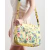 imageMaison d Hermine Hand Bag Cotton Canvas Cross Body Bag Shoulder Bag for Women Men Shopping Multi Zippered Pocket Sling Bag10  Eden  Yellow