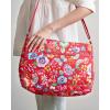 imageMaison d Hermine Hand Bag Cotton Canvas Cross Body Bag Shoulder Bag for Women Men Shopping Multi Zippered Pocket Sling Bag38  Happy Florals  Red
