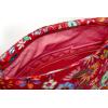 imageMaison d Hermine Hand Bag Cotton Canvas Cross Body Bag Shoulder Bag for Women Men Shopping Multi Zippered Pocket Sling Bag38  Happy Florals  Red