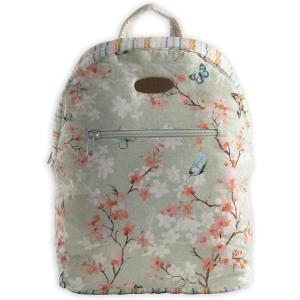 imageMaison d Hermine Backpack Cotton Shoulder Backpack with Small Pouch Lightweight Bag for Travel Work Beach Perfect for Women ampamp Men Bonobo  Blue12  Blossoms in Spring
