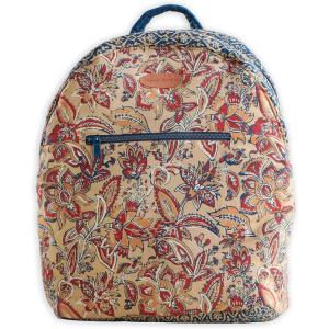 imageMaison d Hermine Backpack Cotton Shoulder Backpack with Small Pouch Lightweight Bag for Travel Work Beach Perfect for Women ampamp Men Bonobo  Blue37  Kerala  Blue
