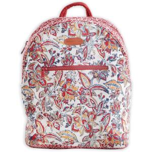 imageMaison d Hermine Backpack Cotton Shoulder Backpack with Small Pouch Lightweight Bag for Travel Work Beach Perfect for Women ampamp Men Bonobo  Blue41  Kerala  Red