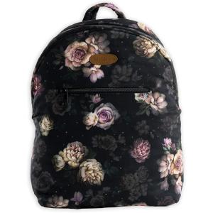 imageMaison d Hermine Backpack Cotton Shoulder Backpack with Small Pouch Lightweight Bag for Travel Work Beach Perfect for Women ampamp Men Bonobo  Blue5  Moody Florals