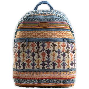 imageMaison d Hermine Backpack Cotton Shoulder Backpack with Small Pouch Lightweight Bag for Travel Work Beach Perfect for Women ampamp Men Bonobo  Blue50  Ikat  Ikatan