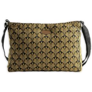 imageMaison d Hermine Hand Bag Cotton Canvas Cross Body Bag Shoulder Bag for Women Men Shopping Multi Zippered Pocket Sling Bag21  Art Deco