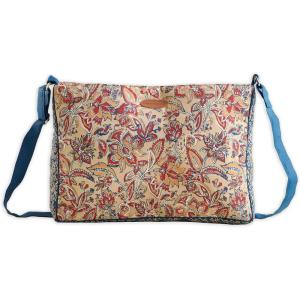imageMaison d Hermine Hand Bag Cotton Canvas Cross Body Bag Shoulder Bag for Women Men Shopping Multi Zippered Pocket Sling Bag37  Kerala  Blue