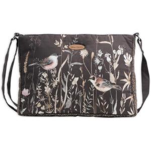 imageMaison d Hermine Hand Bag Cotton Canvas Cross Body Bag Shoulder Bag for Women Men Shopping Multi Zippered Pocket Sling Bag42  Meadow Florals