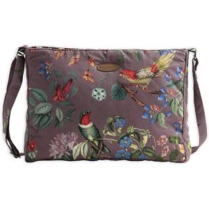 imageMaison d Hermine Hand Bag Cotton Canvas Cross Body Bag Shoulder Bag for Women Men Shopping Multi Zippered Pocket Sling Bag8  Eden  Violet