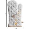 imageMaison d Hermine Birdies On Wire 100 Cotton Oven Mitt 75  inch by 13  inch35  Meadow Florals  Beige