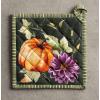 imageMaison d Hermine Hot Pads 100 Cotton Pot Holders with Hanging Loop Potholder Heat Resistant Cooking Grilling ampamp Microwave Barbeque Amazonia  ThanksgivingChristmas 8quotx8quot9  Pumpkin Garden  Dark Green