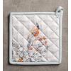 imageMaison d Hermine Hot Pads 100 Cotton Pot Holders with Hanging Loop Potholder Heat Resistant Cooking Grilling ampamp Microwave Barbeque Amazonia  ThanksgivingChristmas 8quotx8quot38  Whitish Shabby Chique