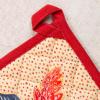 imageMaison d Hermine Hot Pads 100 Cotton Pot Holders with Hanging Loop Potholder Heat Resistant Cooking Grilling ampamp Microwave Barbeque Amazonia  ThanksgivingChristmas 8quotx8quot39  Kalahari