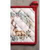 imageMaison d Hermine Hot Pads 100 Cotton Pot Holders with Hanging Loop Potholder Heat Resistant Cooking Grilling ampamp Microwave Barbeque Amazonia  ThanksgivingChristmas 8quotx8quot27  Holly Time