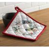 imageMaison d Hermine Hot Pads 100 Cotton Pot Holders with Hanging Loop Potholder Heat Resistant Cooking Grilling ampamp Microwave Barbeque Amazonia  ThanksgivingChristmas 8quotx8quot44  Morzine