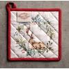 imageMaison d Hermine Hot Pads 100 Cotton Pot Holders with Hanging Loop Potholder Heat Resistant Cooking Grilling ampamp Microwave Barbeque Amazonia  ThanksgivingChristmas 8quotx8quot27  Holly Time