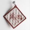 imageMaison d Hermine Hot Pads 100 Cotton Pot Holders with Hanging Loop Potholder Heat Resistant Cooking Grilling ampamp Microwave Barbeque Amazonia  ThanksgivingChristmas 8quotx8quot42  Holy Jouy  Brown