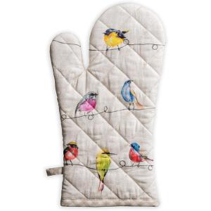 imageMaison d Hermine Birdies On Wire 100 Cotton Oven Mitt 75  inch by 13  inch1  Birdies on Wire