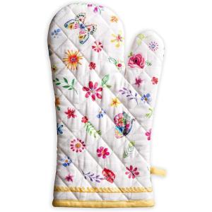 imageMaison d Hermine Birdies On Wire 100 Cotton Oven Mitt 75  inch by 13  inch41  Happy Florals  Sweety