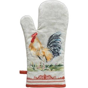 imageMaison d Hermine Birdies On Wire 100 Cotton Oven Mitt 75  inch by 13  inch5  Campagne  Coq