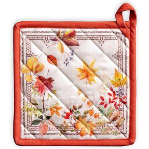 imageMaison d Hermine Hot Pads 100 Cotton Pot Holders with Hanging Loop Potholder Heat Resistant Cooking Grilling ampamp Microwave Barbeque Amazonia  ThanksgivingChristmas 8quotx8quot5  Amarante