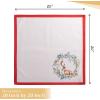 imageMaison d Hermine Napkins 20quotx20quot 100 Cotton Decorative Washable Table Cloth Napkin for Gifts Kitchen Party Wedding Restaurant ampamp Camping Amazonia  ThanksgivingChristmas Set of 403  Holly Time