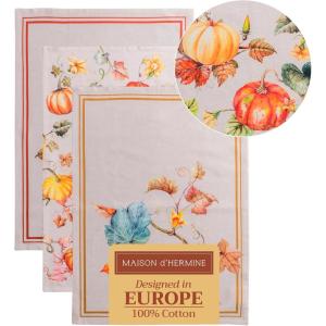 imageMaison d Hermine Kitchen Towel 100 Cotton Quick Dry Cleaning Dishtowel for Gifts Dining Home Wedding Banquet Buffet Dalida  ThanksgivingChristmas Set of 303  Potiron