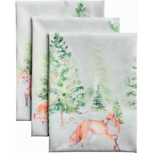 imageMaison d Hermine Kitchen Towel 100 Cotton Quick Dry Cleaning Dishtowel for Gifts Dining Home Wedding Banquet Buffet Dalida  ThanksgivingChristmas Set of 318  Winter Mornings