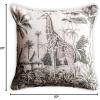 imageMaison d Hermine Equinoxe  Blue 100 Cotton Decorative Pillow Cover for Couch Sofa Cushion Covers Bedroom Home Living Room 20quotx20quot03  Savana Jouy  Beige Giraffe