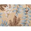 imageMaison d Hermine Equinoxe  Blue 100 Cotton Decorative Pillow Cover for Couch Sofa Cushion Covers Bedroom Home Living Room 20quotx20quot12  Feuillage  Light Ecru