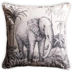 imageMaison d Hermine Equinoxe  Blue 100 Cotton Decorative Pillow Cover for Couch Sofa Cushion Covers Bedroom Home Living Room 20quotx20quot02  Savana Jouy  Black Elephant