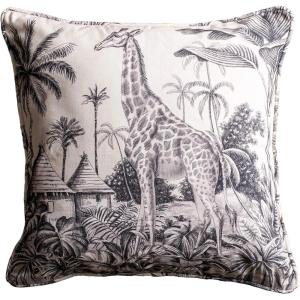 imageMaison d Hermine Equinoxe  Blue 100 Cotton Decorative Pillow Cover for Couch Sofa Cushion Covers Bedroom Home Living Room 20quotx20quot02  Savana Jouy  Black Giraffe